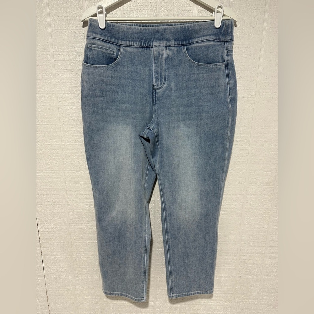 Soft surroundings pull on jeans size PM